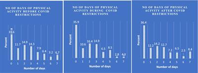 Self-perception of health and physical activity levels among the youth and adults before and amidst the COVID-19 pandemic